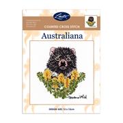 Helene Wild Cross Stitch 12 x 12cm - Tasmanian Devil