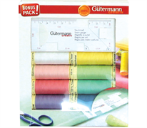 GUTERMANN Thread Set Sew All 100m with Seam Gauge - 8 reels