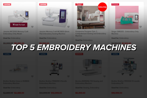 Top 5 Embroidery Machines