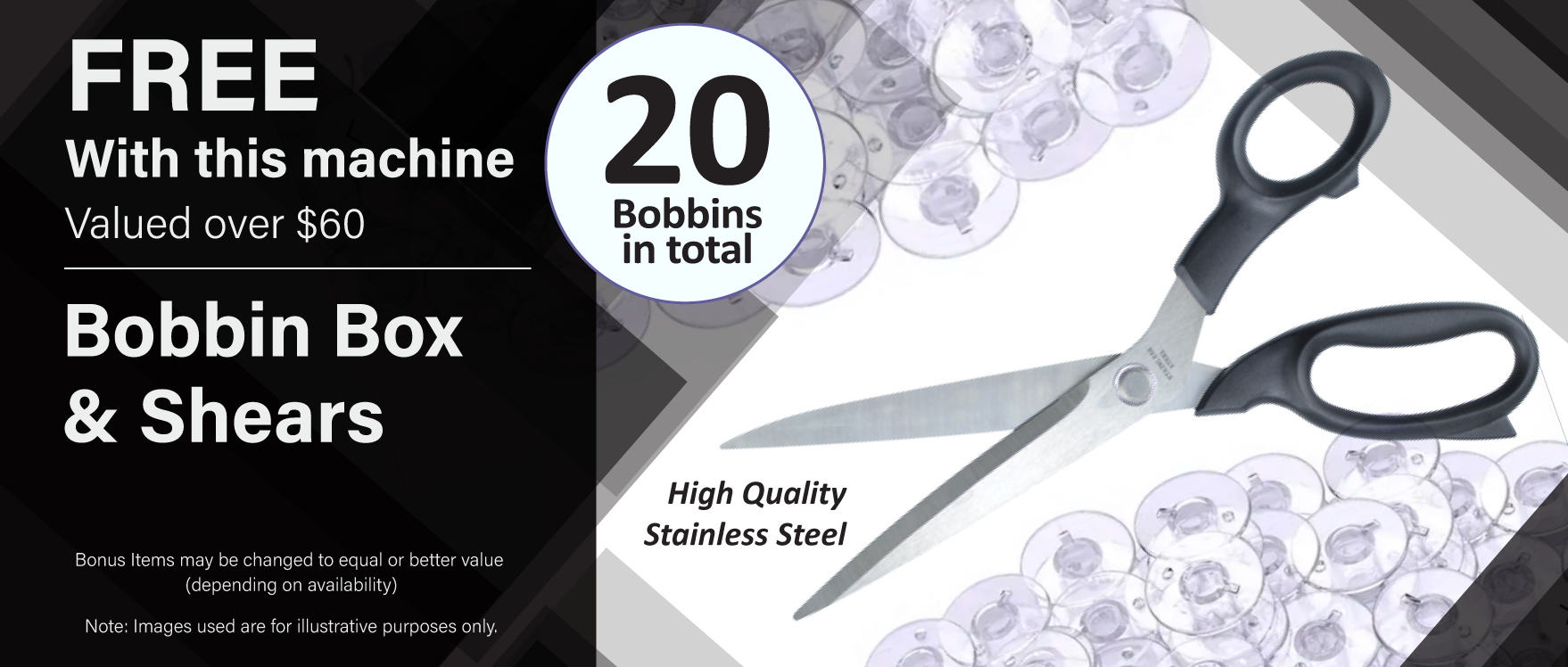 BONUS - Bobbins and Scissors Black